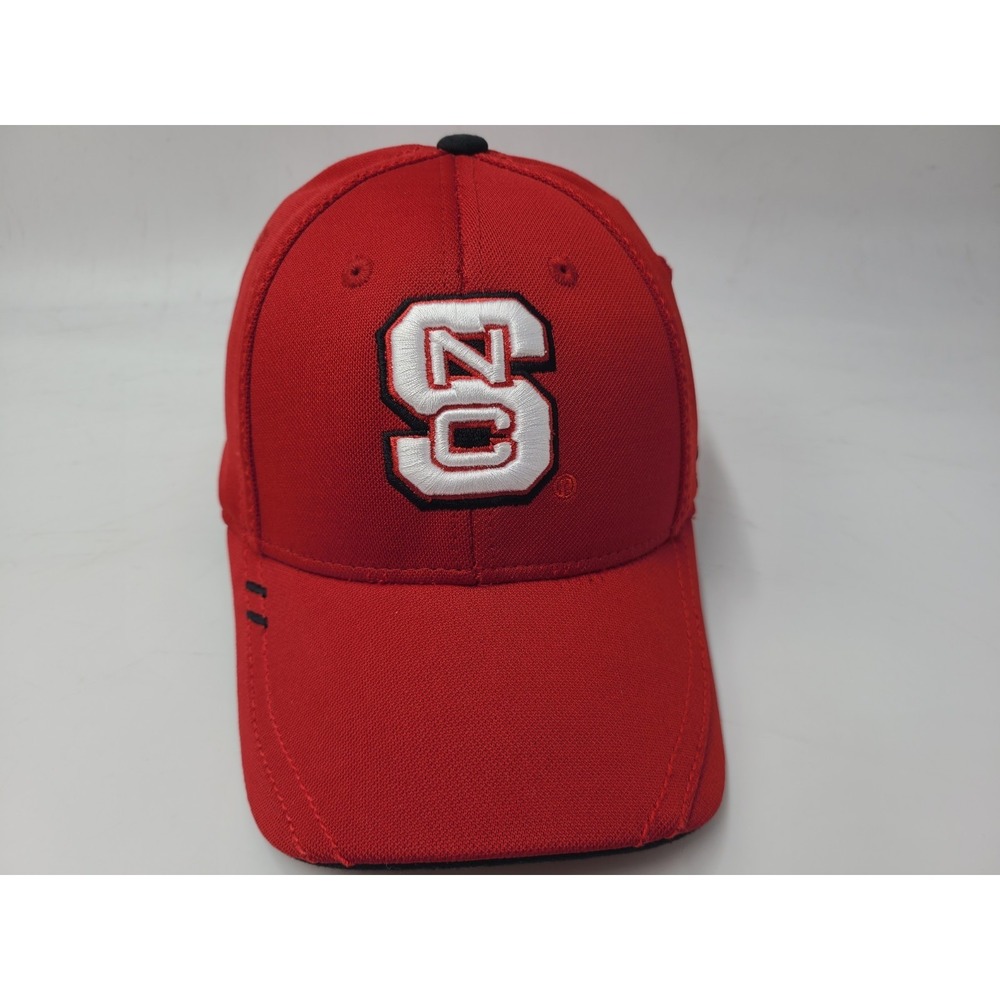 NC State University Wolfpack Football Adidas Flex Fitted S-M Hat Cap Polyester